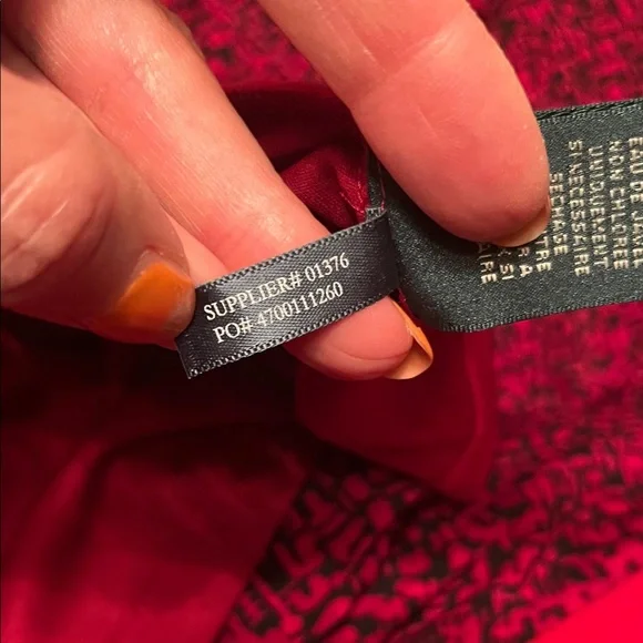 Like new Ralph Lauren Red and Black three-quarter length Sleeve Dress - Picture 16 of 16